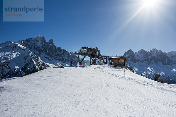 Skigebiet Brevent-Flegere; Chamonix  Frankreich