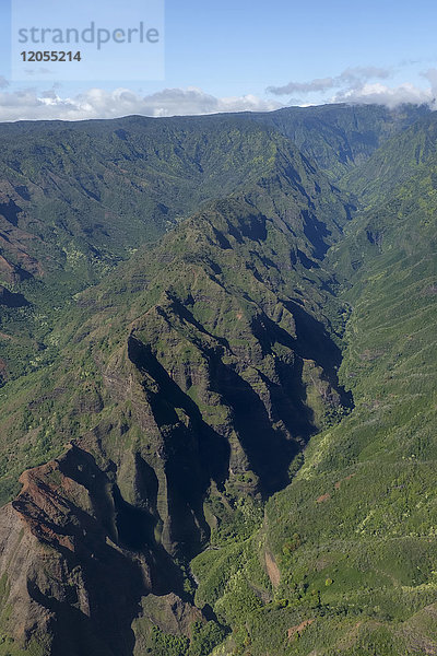 USA  Hawaii  Kauai  Waimea Canyon  Luftaufnahme