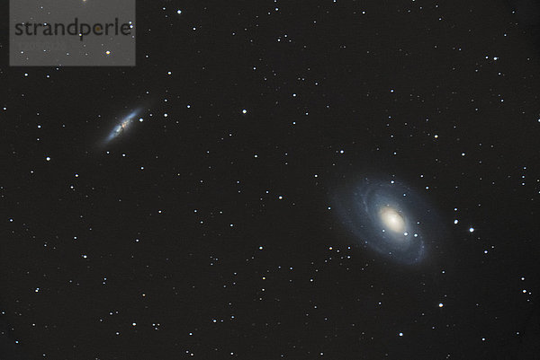 Astronomische Fotografie von M81 und M82 Galaxien