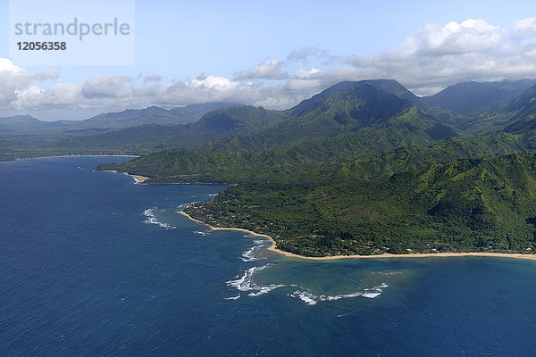 USA  Hawaii  Kauai  Nordküste  Luftbild