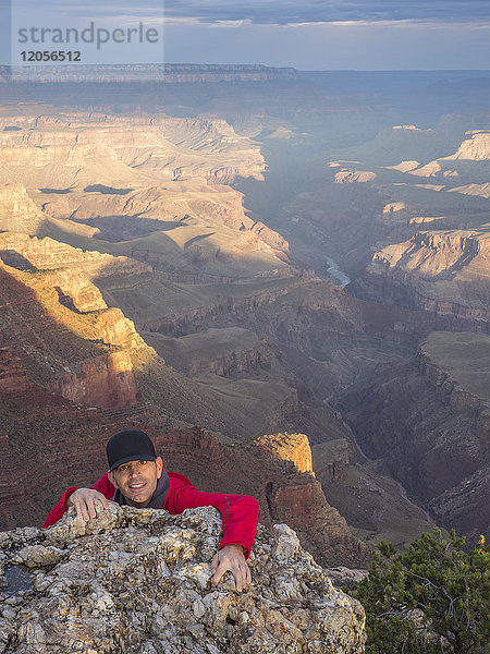 USA  Arizona  Grand Canyon Nationalpark  Portrait des Klettertouristen