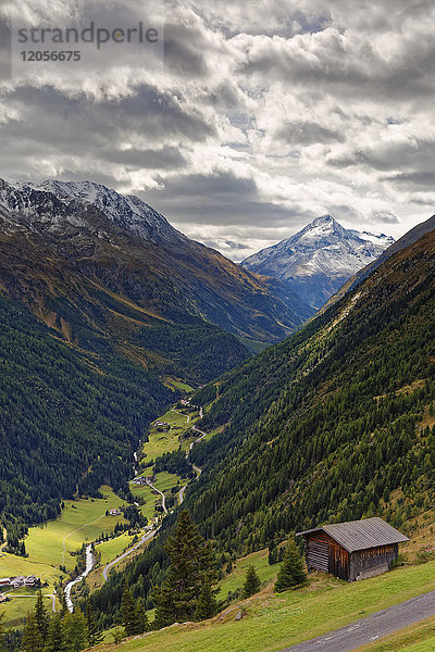 Österreich  Tirol  Ötztal  Sölden  Blick auf das Vent Tal