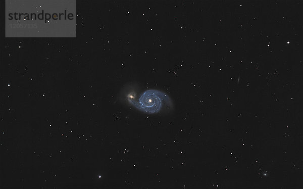 M51 Whirlpool-Galaxie Weitfeld
