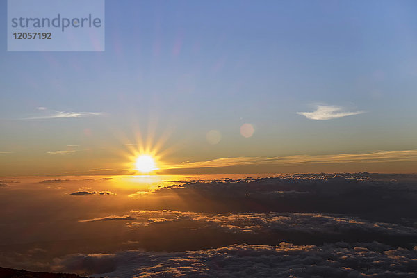 USA  Hawaii  Big Island  Haleakala Nationalpark  Sonnenuntergang