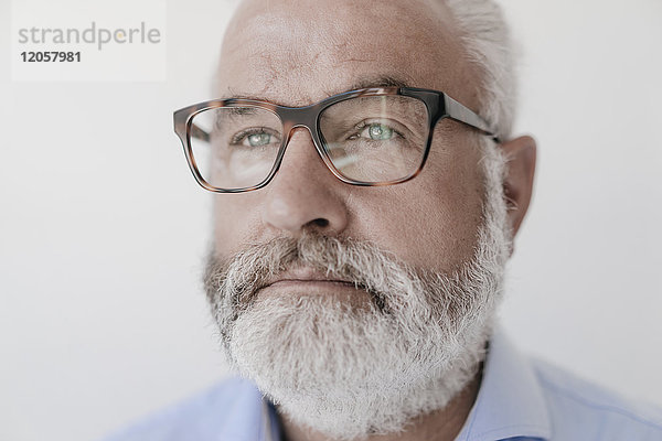 Porträt eines erwachsenen Mannes mit Bart und Brille