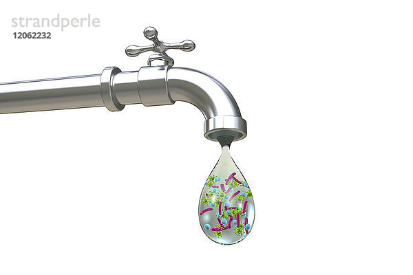 Sicherheit des Trinkwassers  konzeptionelle Illustration