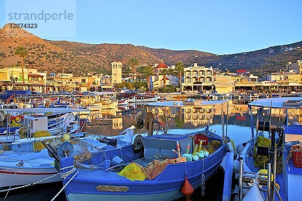 Hafen von Elounda  Elounda  Kreta  Griechische Inseln  Griechenland  Europa