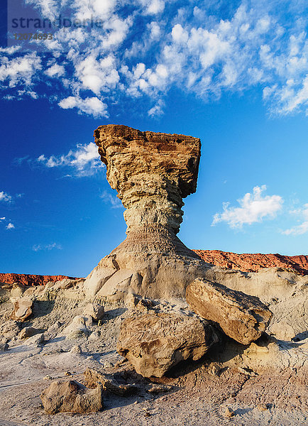 Die Mushroom Rock Formation  Ischigualasto Provincial Park  UNESCO Weltkulturerbe  Provinz San Juan  Argentinien  Südamerika