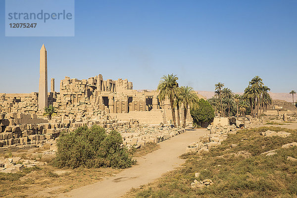 Karnak-Tempel  UNESCO-Weltkulturerbe  bei Luxor  Ägypten  Nordafrika  Afrika