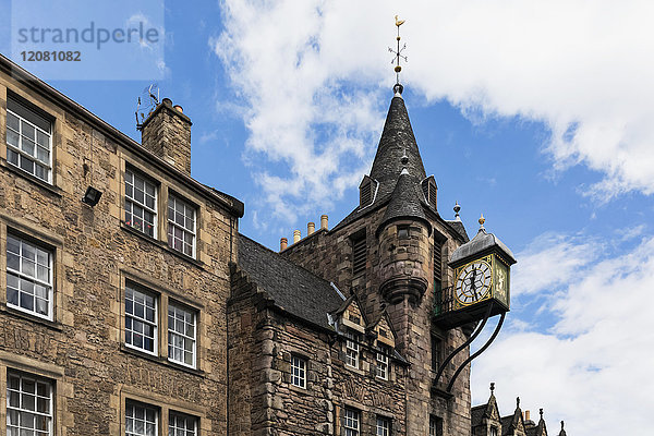 Großbritannien  Schottland  Edinburgh  Tolbooth Uhr bei Royal Mile