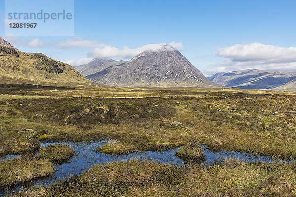 Großbritannien  Schottland  Schottische Highlands  Glen Coe  Bergmassiv Buachaille Etive Mor  Mountain Stob Dearg