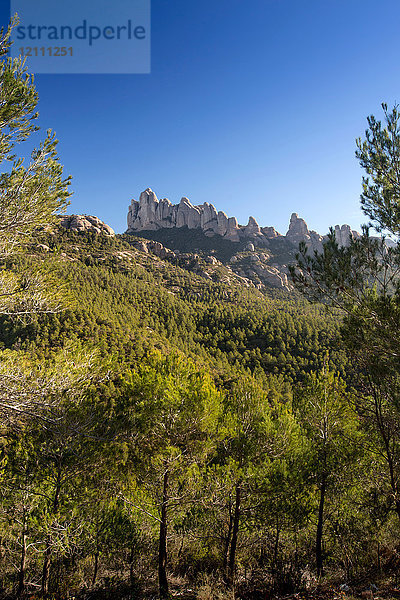 Montserrat-Gebirge  Barcelona  Katalonien  Spanien  Europa