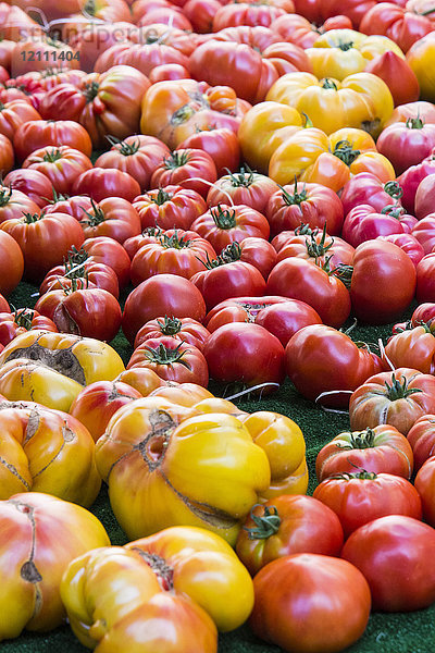 Sortiment an altmodischen Tomaten