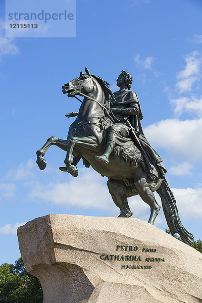 Das Denkmal des Bronzereiters; Sankt Petersburg  Russland