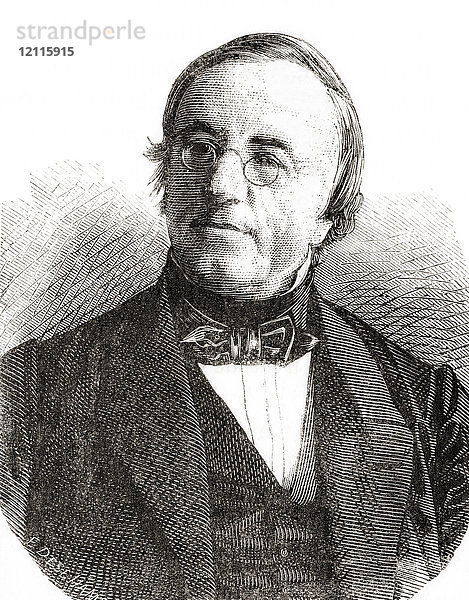 Auguste Arthur de la Rive  1801 - 1873. Schweizer Physiker. Aus Les Merveilles de la Science  veröffentlicht 1870.