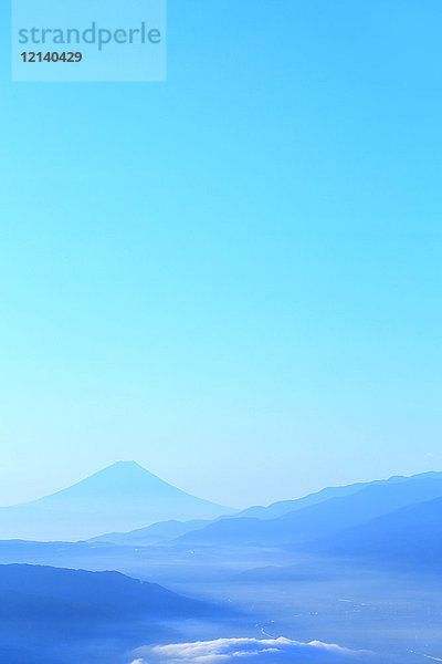 Schöne Aussicht auf den Berg Fuji  Präfektur Nagano  Japan