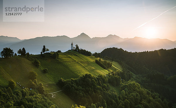 Slowenia Kranj  Kirche der Heiligen Primus und Felician in Jamnik