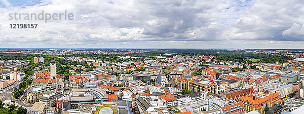 Deutschland  Sachsen  Leipzig  Panorama