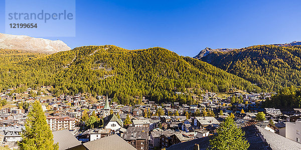 Schweiz  Wallis  Zermatt  Stadtbild