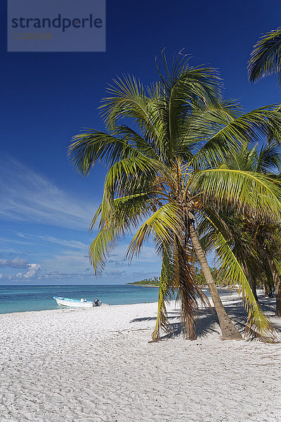 Karibik  Dominikanische Republik  Strand auf der Karibikinsel Isla Saona