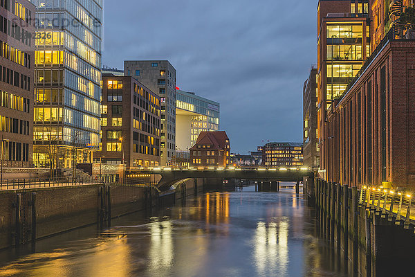 Deutschland  Hamburg  Hafencity  Brooktorhafen  Blick auf die Ericusspitze