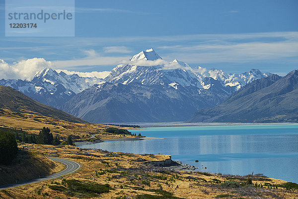 Neuseeland  Südinsel  Lake Pukaki  Mount Cook