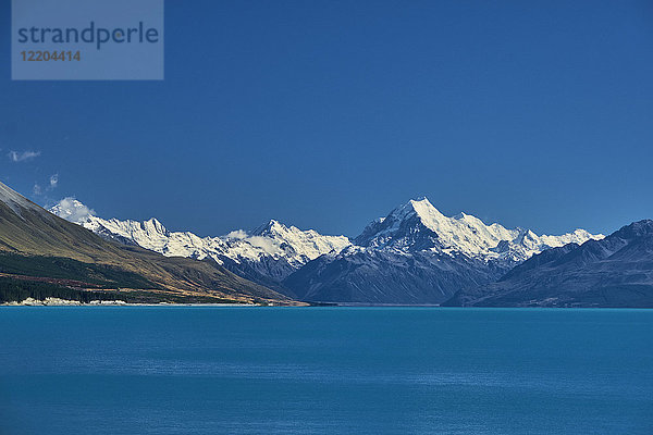 Neuseeland  Südinsel  Lake Pukaki  Mount Cook