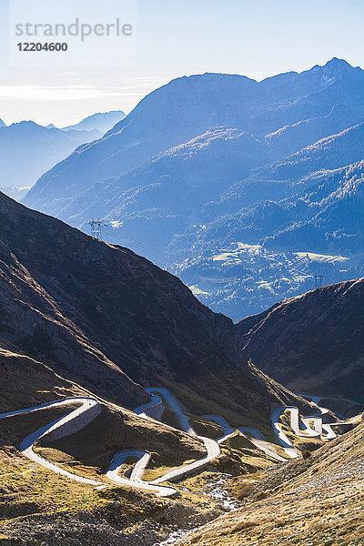 Schweiz  Wallis  Alpen  Gotthardpass