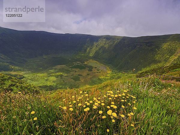 Caldeira  Insel Faial  Azoren  Portugal  Atlantik  Europa