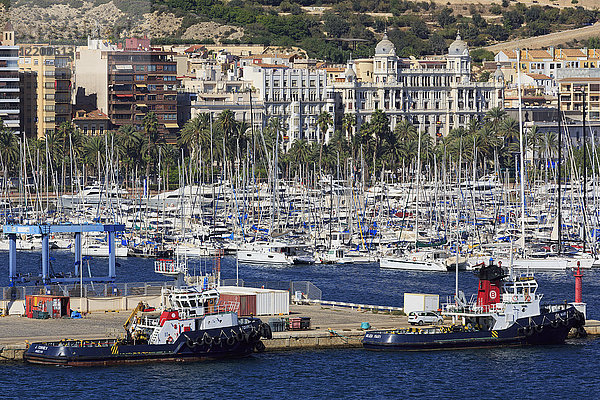 Hafen von Alicante  Costa Blanca  Spanien  Europa