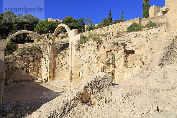 Schloss Santa Barbara  Alicante  Spanien  Europa