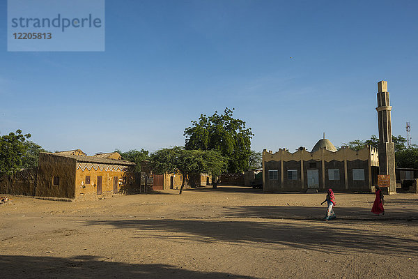 Traditionelle Moschee  Gaoui  in der Nähe von N'Djamena  Tschad  Afrika
