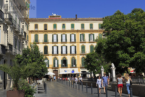 Merced-Platz  Malaga Stadt  Andalusien  Spanien  Europa