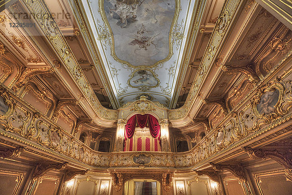 Theater mit Deckenfresken  Jussupow-Palast an der Moika  St. Petersburg  Russland  Europa
