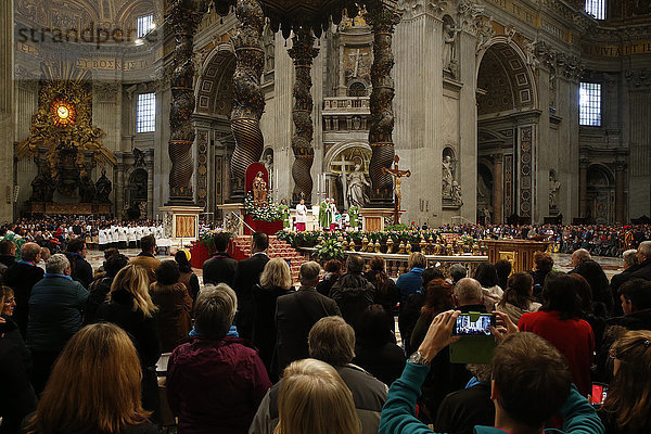 Messe im Petersdom  Vatikan  Rom  Latium  Italien  Europa