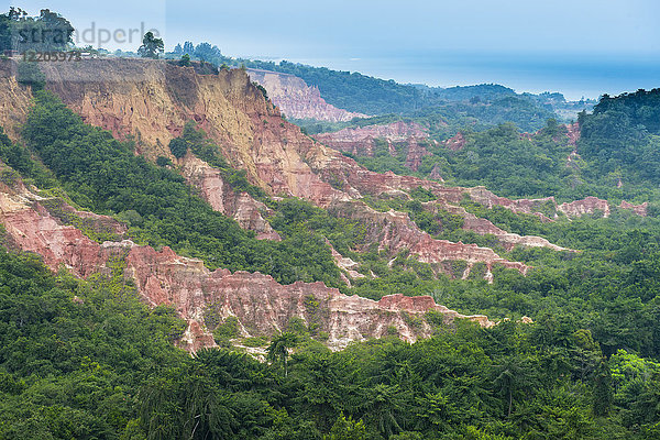 Durch Erosion entstand der Grand Canyon des Kongo  Diosso-Schlucht  Pointe-Noire  Republik Kongo  Afrika