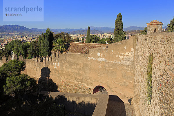 Burg Gibralfaro  Malaga  Andalusien  Spanien  Europa