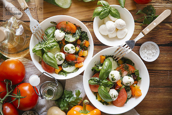 Zutaten für Caprese-Salat