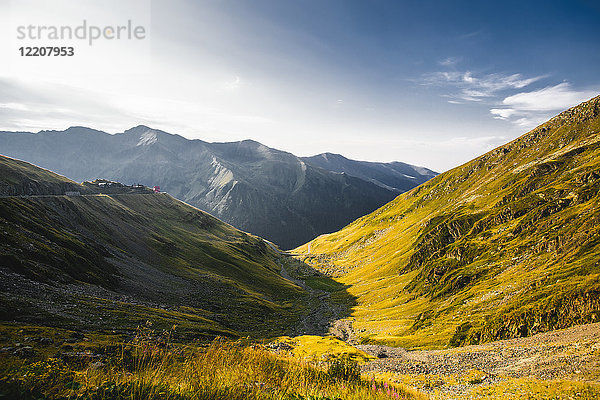 Bergtal-Landschaft  Draja  Vaslui  Rumänien