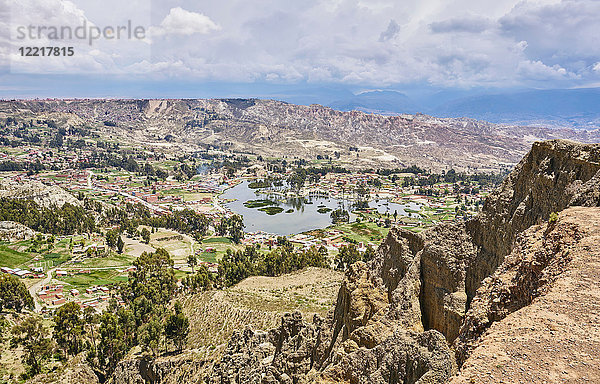 Panoramablick  La Paz  Bolivien  Südamerika
