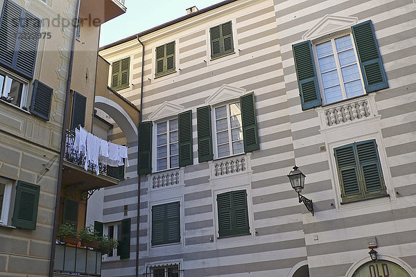 Das historische Zentrum von Rapallo  Ligurien  Italien