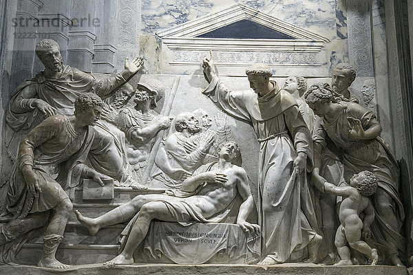 Detail des Grabmals des Heiligen Antonius von Padua in der Basilika di Sant'Antonio  Padua  Venetien  Italien