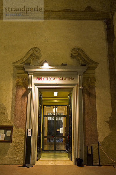 Palatinische Bibliothek  Palazzo Pilotta  Parma  Emilia Romagna  Italien