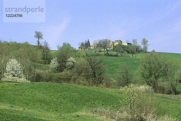 Landschaft in den Hügeln von Piacenza  Italien