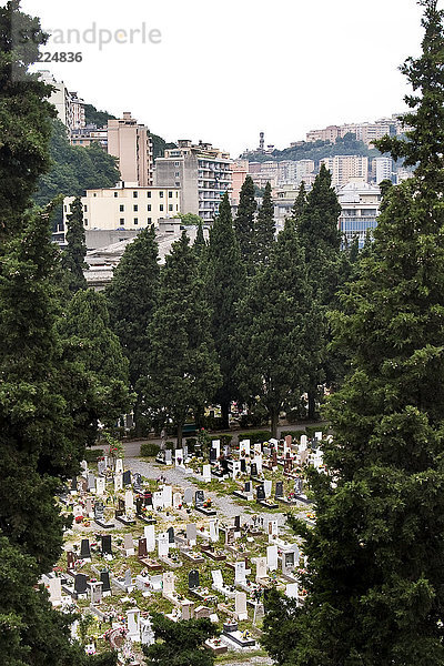 Monumentaler Friedhof von Staglieno  Genua  Ligurien  Italien
