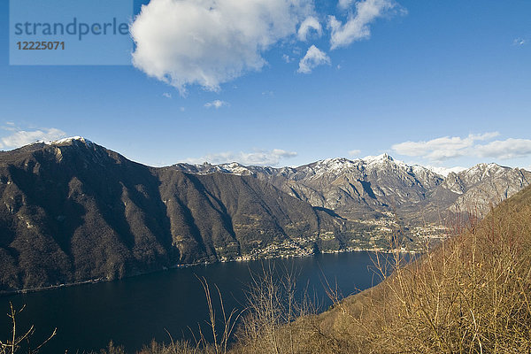 Luganer See von Lanzo d'Intelvi aus gesehen  Lombardei  Italien