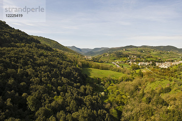 Landschaft  Spoleto  Provinz Perugia  Umbrien  Italien