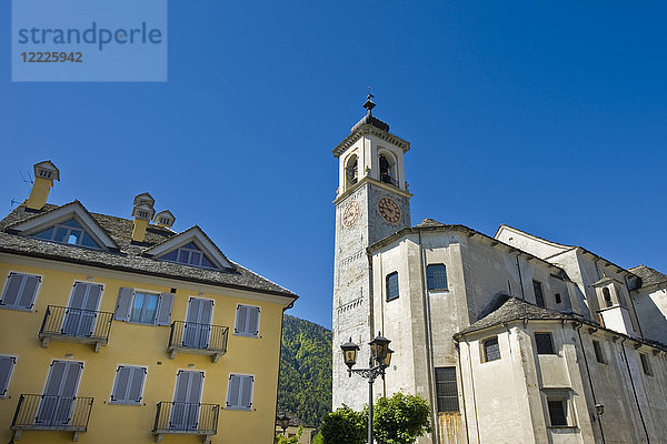 Kirche Santa Maria Vergine Assunta  Santa Maria Maggiore  Vigezzo-Tal  Piemont  Italien