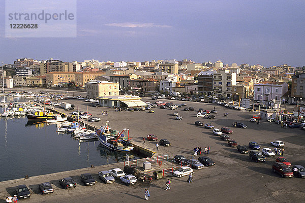 Hafengebiet  Porto Torres  Sardinien  Italien