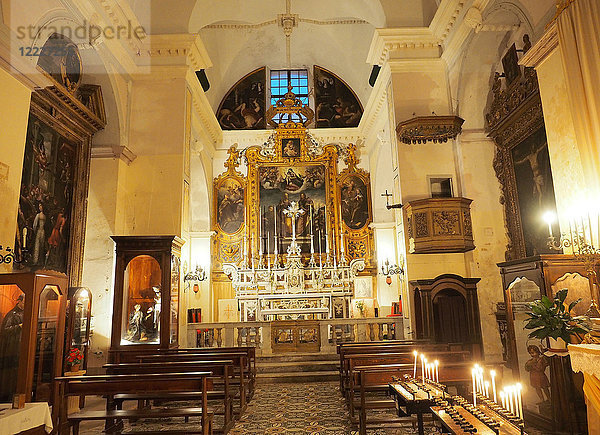Europa  Italien  Apulien  Salento  Gallipoli  Kirche in der Altstadt
